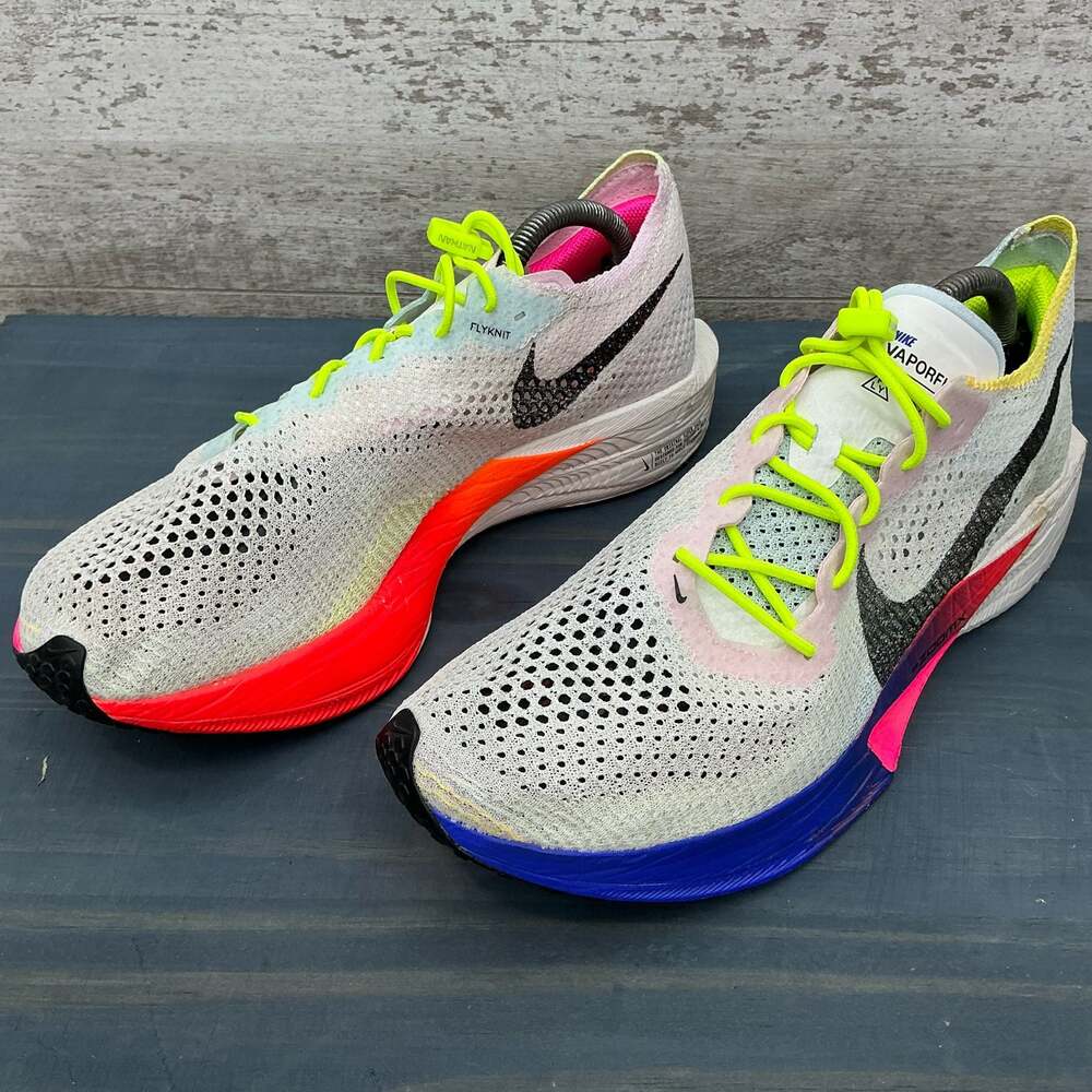 Nike ZoomX Vaporfly US 10.5 Next% 3 Flyknit Multi-Color Black Volt HQ3219-902
